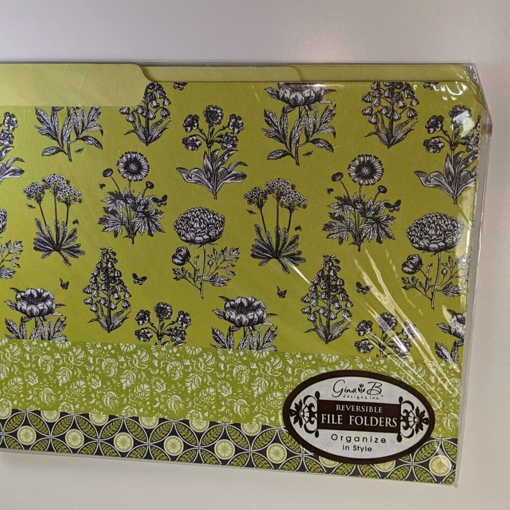 Floral Designer Colorful File Folders - Picture 6 of 8